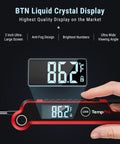 Hand holding Instant Read Meat Thermometer Digital For Kitchen And Grill with ultra large two inch LCD display