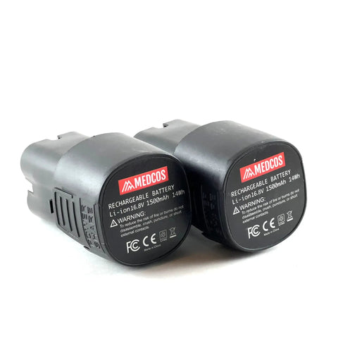 Two rechargeable batteries for EZ-IO Compatible IO Drill Trainer Intraosseous Driver For Medical Instructors Teaching Vascular Access Device Skills.