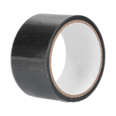 Mesh Screen Repair Tape Self Adhesive For Quick Window And Door Fixes 2 M Long 50 mm Wide Net Mesh Repair Patch, black roll.