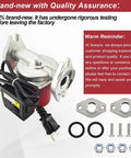 Direct Replacement 110223306 Wet Rotor Circulator Pump showing silver body, attached cord, and mounting hardware for seamless setup.