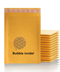 Kraft Bubble Mailers 8.5x12 Self Sealing Padding Envelopes 25 Pack Cushioned Shipping Bags displayed with bubble texture shown