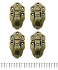 Top Shelf 4 Pack Antique Table Latches Deliver Knockout Red Bronze Beauty, 70mm iron latches for wood furniture security.