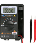 Front view of Pocket Digital Multimeter Handy Little DMM For AC DC Measurements, Frequency Tester, 4000 Count Display.