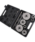 Keenso Heavy Duty Concrete Hole Saw Kit 30 To 100 Mm Premium Tungsten Steel Drill Bit Set For HVAC Installation That Last A Lifetime And Cuts Like A Dream Without Breaking The Bank, case open