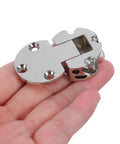 4 Pcs Zinc Alloy Folding Table Hinges Concealed Round Edge Flip Hinges Heavy Duty Cabinet Door Replacement For Kitchen Cupboard And Small Furniture Easy Install