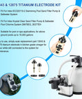 Replacement Titanium Electrode And ECO Electrodes Kit For Saltwater Pool Chlorine Systems product image with Krystal Clear Sand Pump