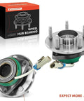 Pair of front wheel hub bearing assemblies, sealed hub with ABS sensor, replacement for Chevy Impala/Monte Carlo/Uplander
