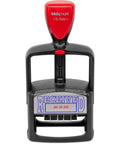 Top Shelf Heavy Duty Self Inking Date Stamp With Crisp Red Ink Lightweight Build Finger Guard Shell One Point Five By Two Point Twenty Five Impressions Snappy Quick Reload Setup showing received date