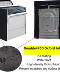 2 Pack Waterproof Washer And Dryer Covers For Front Load Machines With Zipper Design Easy To Use Dustproof Black 420D Oxford Fabric