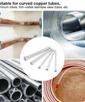 Top Rated 5 Pcs Spring Tubing Bender Kit with steel pipe benders suitable for curved copper and aluminum tubes.