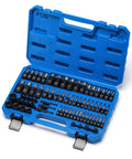 Beast Of A 71-Piece Hex And Torx Socket Set in blue storage case displaying metric and SAE sockets in chrome vanadium steel.