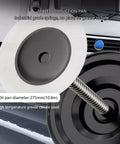 High Temperature Grease Pump Kit For 5 Gallon Buckets With 19Ft Explosion Proof Tubing Pro Grade Grease Gun close-up of grease suction pan
