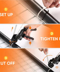Steps to use Beefy 304 Stainless Steel Cable Tie Gun Kit With 100 Heavy Duty Zip Ties And 11.8 Inch Metal Ties, UV Resistant