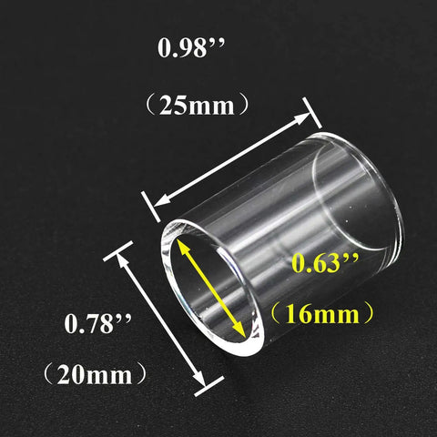 Transparent cup dimensions for 36 Piece TIG Torch Consumables Kit With Gas Lens, Cup, Alumina Nozzle