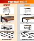 Comparison of power tool organizer with built-in power strip, showing frame, side shields, and hooks for garage and workshop.