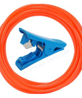 Orange Polyurethane Pneumatic Hose 10M For Air Compressor With Blue Pipe Cutter 8mm OD By 5mm ID Durable PU Tubing