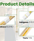 Set Of 2 Cosplay Swords 47 Inch Handmade Bamboo Practice Props Nakayui Sakigawa Tsuru Details