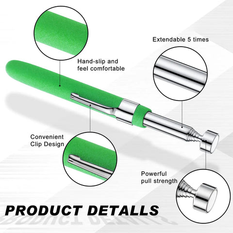 12 Piece 30 Inch Telescoping Magnetic Pickup Tool Set With 8 Lbs Capacity Grabber For Hard To Reach Places Ideal For Cars Home Garage DIY Gift For Men Husband Dad Birthday
