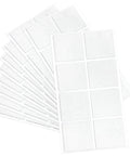 80 Count Self Stick Felt Pads for Furniture Square Five Cm White Self Adhesive Glides With One Point Five mm Thick Felt Sheets