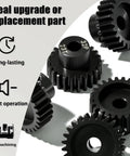 Beefy Hardened Steel Pinion Gear Set 32P 5mm Shaft 23T 24T 25T 26T 27T with M4 screw and hex key for one tenth scale RC cars