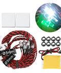LED Light Kit For RC Airplane Night Flying, Easy Install, durable wiring, transmitter channel controlled lighting modes, components