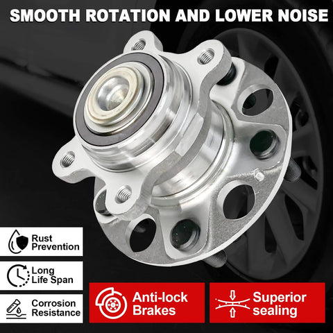 Rear Wheel Bearing Hub Assembly 512256 Direct Fit For Acura CSX 2006-2011 And Honda Civic 2006-2011 5 Lug Bolt Pattern