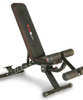 2000 Super Max XL Adjustable Weight Bench For Incline Decline Press And Full Body Workouts No Gap Foldable Home Gym Bench Built To Last With 850 Pound Capacity For Home Gyms And Pros in side angle