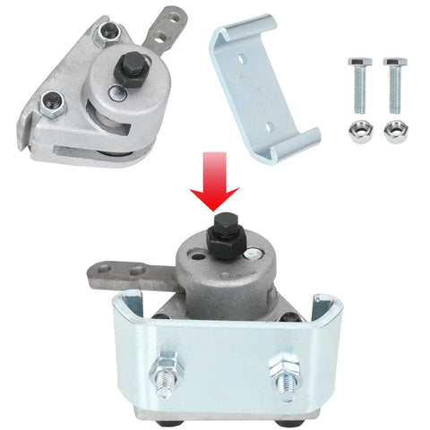 Beefed-Up Go Kart Mechanical Disc Brake Caliper And Bracket Kit with mounting hardware for Manco 9598 9597 Yerf Dog go-karts.
