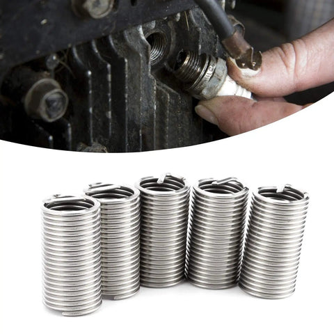 5 Piece Stainless Steel Wire Thread Insert Kit With Protective Coil Sleeve For Screw Repair Heavy Duty M24x3x3D Pro Grade