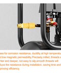 Beefy Brass Pipe Fitting Set Ten Pack Three Eighths Inch Male To Three Eighths Inch Male Hex Nipples shown installed in plumbing system