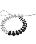 Nuts And Bolts Thread Checker Kit With 26 Male And Female Gauges for SAE Metric Threads on steel link chain.