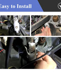 Installation of Dodge Ram 4 Pack Intermediate Steering Shaft Bushings For 2003 To 2019 1500 2500 3500 4500 5500 5.9 6.7 Cummins G56 Billet Aluminum Steering Wheel Column Stem Bushing To Tighten Play And Improve Handling