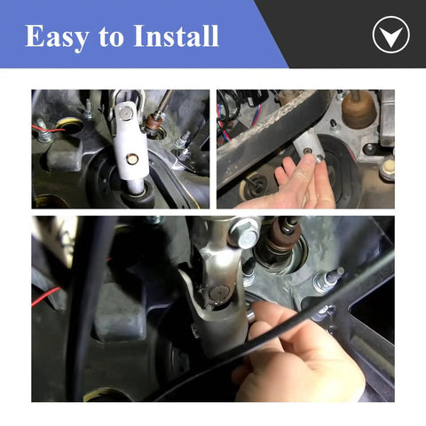 Installation of Dodge Ram 4 Pack Intermediate Steering Shaft Bushings For 2003 To 2019 1500 2500 3500 4500 5500 5.9 6.7 Cummins G56 Billet Aluminum Steering Wheel Column Stem Bushing To Tighten Play And Improve Handling