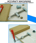 Durable Stainless Steel Bench Dog Clamp For Woodworking 19mm Extended Length Workhorse on wood bench with wrench