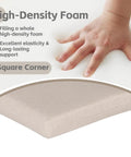 High-density foam filling for Cozy Outdoor Chair Cushions Set Of 4 20 By 20 Inches Square Seat Pads with Ties and YKK Zippers.