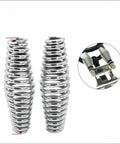 Premium Heavy Duty Bicycle Front Fork Springs 2 Piece 5mm Thick compression coil shock absorbers with shine finish for lowrider builds.