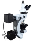 Infinity Trinocular Polarizing Metallurgical Microscope With 50X To 1000X Magnification Reticle Eyepieces on white background