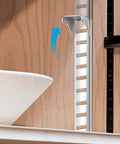 Heavy Duty Steel Shelf Clips For Metal Cabinets And Display Units Easy To Use Lightweight Shelf Supports, installation view.