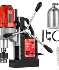 Magnetic Drill Press 1200W Powerful Electric Bench Drilling Rig Machine For Engineering Steel Structure MD40 MB23 BRM35 with accessories.