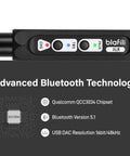 Bluetooth XLR Receiver For Audio Mixers, Wireless Audio Stream To XLR Male Output with Bluetooth 5.1 and Qualcomm chipset