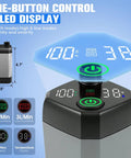Portable Camping Shower With Heater 2000W, 3 Spray Modes, 6000mAh Rechargeable Pump With LED Display and USB C Recharge