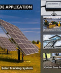 Wireless Remote Linear Actuator Controller Kit For 12V DC Motors With 5A High Current for solar tracking and wide applications