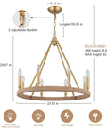 Lit Black Five Light Dining Room Chandelier Modern Pendant Lighting Fixture with elegant design dimensions and features shown