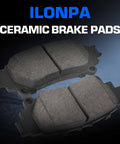 ILONPA ceramic brake pads, 2-piece set with gray friction material