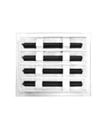 White Sleek Modern AC Vent Cover 10 By 8 Inch Decorative Air Vent Grille With Standard Linear Slot Diffuser for ceilings