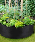 15 Gallon Heavy Duty Felt Fabric Grow Bag Planter For Backyard Indoor Outdoor Gardens with vegetables and plants