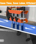 Sheet Metal Roller Bender for 0 to 90 Degrees, Dual Station Edge Roller Kit for Home Metalworking in use on a metal sheet.