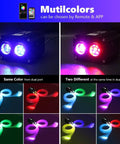 Dual Color 20W Twinkle Starlight Headliner Kit with 1300 Fiber Optic Strands showing multiple color options and remote control features.