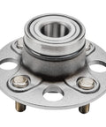 Two Piece Rear Wheel Bearing Hubs Kit For 2001 Through 2005 Honda Civic Complete Rear Assembly For Left And Right Sides 4 Bolt Design ABS Ready Replacement close-up