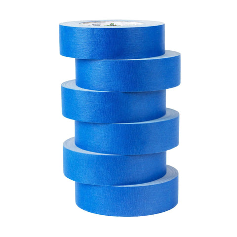 ProGrade Painter Tape With PaintBlock Technology Blue 1.5 Inch Wide Multi Surface Masking Tape Medium Adhesion 6 Rolls 1.41 In X 60 Yds